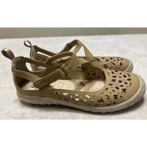 JBU By Jambu Shoes Womens Size 6.5 Bellerose Brown Mary Jane Sandals Memory Foam